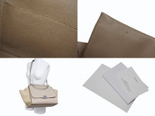 画像をギャラリービューアに読み込む, 極美品 CELINE セリーヌ ハンドバッグ 2WAY ショルダーバッグ トラペーズ ベージュ レザー シルバー金具 中古 4b006803