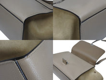 画像をギャラリービューアに読み込む, 極美品 CELINE セリーヌ ハンドバッグ 2WAY ショルダーバッグ トラペーズ ベージュ レザー シルバー金具 中古 4b006803