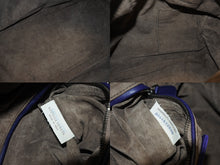 画像をギャラリービューアに読み込む, 極美品 BOTTEGA VENETA ボッテガヴェネタ イントレチャート 2WAY ミニ ボストンバッグ パープル ブルー 中古 4b006804