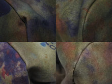 Load image into Gallery viewer, 極美品 CHANEL シャネル エンブロイダリー グラフィティ がま口 ハンドバッグ カーキ A92791 アンティークシルバー金具 中古 4b006808