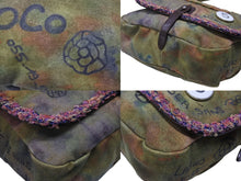 画像をギャラリービューアに読み込む, 極美品 CHANEL シャネル エンブロイダリー グラフィティ ショルダーバッグ A92789 ココマーク 21番台 カーキ 中古 4b006809