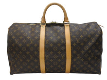画像をギャラリービューアに読み込む, 極美品 LOUIS VUITTON ルイヴィトン キーポル50 ボストンバッグ M41426 モノグラムキャンバス ブラウン ゴールド金具 中古 4b006810
