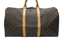 画像をギャラリービューアに読み込む, LOUIS VUITTON ルイヴィトン キーポル50 ボストンバッグ M41426 モノグラムキャンバス ブラウン ゴールド金具 美品 中古 4b006811