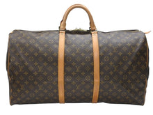 画像をギャラリービューアに読み込む, 極美品 LOUIS VUITTON ルイヴィトン キーポル60 ボストンバッグ M41422 モノグラム PVC レザー ブラウン 中古 4b006814