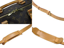 画像をギャラリービューアに読み込む, LOUIS VUITTON ルイヴィトン キーポル バンドリエール55 ボストンバッグ M41414 モノグラム ブラウン 美品 中古 4b006815