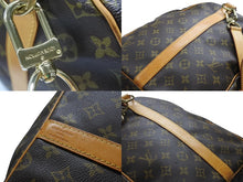 画像をギャラリービューアに読み込む, LOUIS VUITTON ルイヴィトン キーポル バンドリエール55 ボストンバッグ M41414 モノグラム ブラウン 美品 中古 4b006815