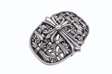 画像をギャラリービューアに読み込む, 極美品 CHROME HEARTS クロムハーツ BUCKL CEMETERY ベルト セメタリークロス バックル シルバー925 246g 中古 4b006820