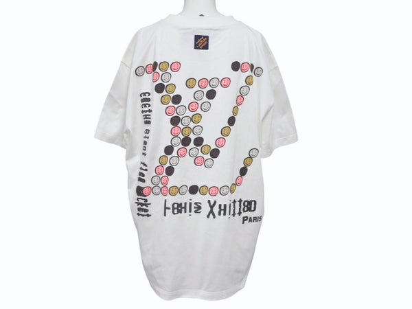 新品未使用 LOUIS VUITTON CPFM ルイヴィトン 希少 半袖Ｔシャツ コットン ホワイト マルチカラー サイズXL 中古 4b006822