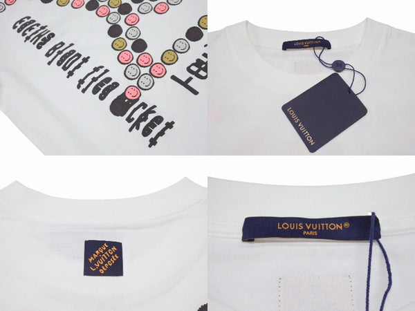新品未使用 LOUIS VUITTON CPFM ルイヴィトン 希少 半袖Ｔシャツ コットン ホワイト マルチカラー サイズXL 中古 4b006822