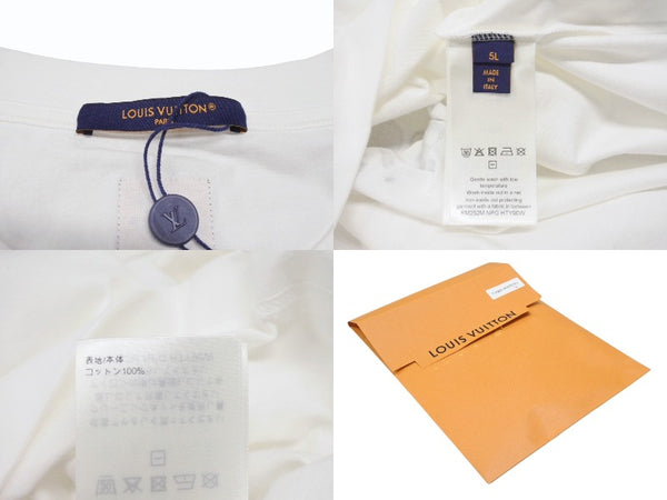 新品未使用 LOUIS VUITTON CPFM ルイヴィトン 希少 半袖Ｔシャツ コットン ホワイト マルチカラー サイズ5XL 中古 4b006823