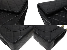 画像をギャラリービューアに読み込む, 極美品 CHANEL シャネル マトラッセ23 Wフラップ Wチェーンショルダーバッグ 1番台 ラムスキン ココマーク ブラック ゴールド金具 中古 4b006825