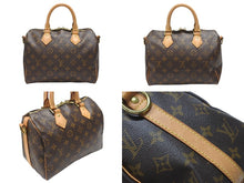 Load image into Gallery viewer, 極美品 LOUIS VUITTON ルイヴィトン スピーディ バンドリエール25 ハンドバッグ M41113 モノグラム ブラウン 中古 4b006826