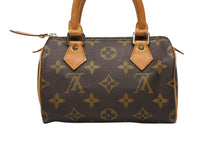 画像をギャラリービューアに読み込む, LOUIS VUITTON ルイヴィトン ミニスピーディ ハンドバッグ モノグラム M41534 PVC ブラウン 美品 中古 4b006829