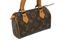 画像をギャラリービューアに読み込む, LOUIS VUITTON ルイヴィトン ミニスピーディ ハンドバッグ モノグラム M41534 PVC ブラウン 美品 中古 4b006829