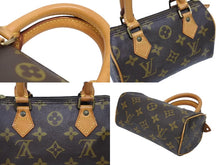 画像をギャラリービューアに読み込む, LOUIS VUITTON ルイヴィトン ミニスピーディ ハンドバッグ モノグラム M41534 PVC ブラウン 美品 中古 4b006829