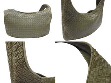画像をギャラリービューアに読み込む, BOTTEGAVENETA ボッテガヴェネタ イントレチャート ショルダーバッグ イタリア製 アルガ レザー 美品 中古 4b006830
