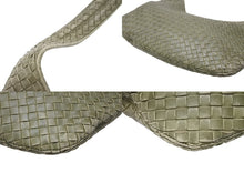 画像をギャラリービューアに読み込む, BOTTEGAVENETA ボッテガヴェネタ イントレチャート ショルダーバッグ イタリア製 アルガ レザー 美品 中古 4b006830