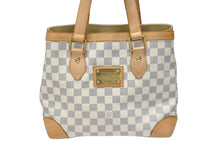 Load image into Gallery viewer, 極美品 LOUIS VUITTON ルイヴィトン ハンドバッグ N51207 ハムステッドPM ホワイト ダミエアズールキャンバス 中古 4b006831