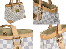 Load image into Gallery viewer, 極美品 LOUIS VUITTON ルイヴィトン ハンドバッグ N51207 ハムステッドPM ホワイト ダミエアズールキャンバス 中古 4b006831