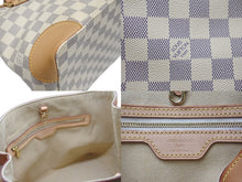 Load image into Gallery viewer, 極美品 LOUIS VUITTON ルイヴィトン ハンドバッグ N51207 ハムステッドPM ホワイト ダミエアズールキャンバス 中古 4b006831