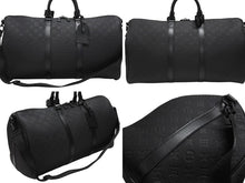 画像をギャラリービューアに読み込む, 新品同様 LOUIS VUITTON ルイヴィトン モノグラムトリヨン キーポル バンドリエール 50cm M59025 ボストンバッグ ブラック 中古 4b006832