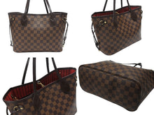 画像をギャラリービューアに読み込む, 極美品 LOUIS VUITTON ルイヴィトン ネヴァーフルPM トートバッグ N41359 ダミエキャンバス ブラウン ゴールド金具 中古 4b006835