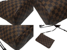 画像をギャラリービューアに読み込む, 極美品 LOUIS VUITTON ルイヴィトン ネヴァーフルPM トートバッグ N41359 ダミエキャンバス ブラウン ゴールド金具 中古 4b006835