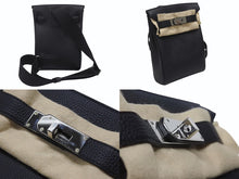 画像をギャラリービューアに読み込む, 新品未使用 エルメス HERMES ケリーアッカドPM W刻印 ワンショルダーバッグ ブラック 新型 シルバー金具 中古 4b006839