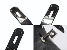 画像をギャラリービューアに読み込む, 新品未使用 エルメス HERMES ケリーアッカドPM W刻印 ワンショルダーバッグ ブラック 新型 シルバー金具 中古 4b006839