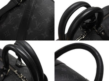 画像をギャラリービューアに読み込む, 極美品 LOUIS VUITTON ルイヴィトン エクリプス キーポル バンドリエール45 ボストンバッグ M40569 シルバー金具 ブラック 中古 4b006840