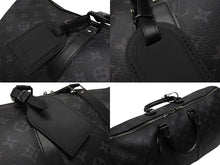 画像をギャラリービューアに読み込む, 極美品 LOUIS VUITTON ルイヴィトン エクリプス キーポル バンドリエール45 ボストンバッグ M40569 シルバー金具 ブラック 中古 4b006840