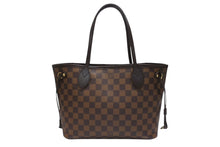 画像をギャラリービューアに読み込む, 極美品 LOUIS VUITTON ルイヴィトン ネヴァーフルPM トートバッグ N51109 ダミエキャンバス ブラウン ゴールド金具 中古 4b006841