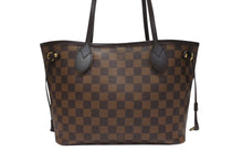 画像をギャラリービューアに読み込む, 極美品 LOUIS VUITTON ルイヴィトン ネヴァーフルPM トートバッグ N51109 ダミエキャンバス ブラウン ゴールド金具 中古 4b006841