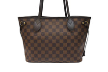画像をギャラリービューアに読み込む, 極美品 LOUIS VUITTON ルイヴィトン ネヴァーフルPM トートバッグ N51109 ダミエキャンバス ブラウン ゴールド金具 中古 4b006841