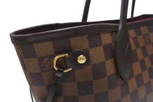 画像をギャラリービューアに読み込む, 極美品 LOUIS VUITTON ルイヴィトン ネヴァーフルPM トートバッグ N51109 ダミエキャンバス ブラウン ゴールド金具 中古 4b006841
