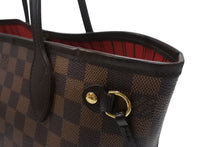 画像をギャラリービューアに読み込む, 極美品 LOUIS VUITTON ルイヴィトン ネヴァーフルPM トートバッグ N51109 ダミエキャンバス ブラウン ゴールド金具 中古 4b006841