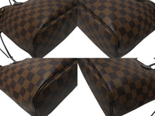 画像をギャラリービューアに読み込む, 極美品 LOUIS VUITTON ルイヴィトン ネヴァーフルPM トートバッグ N51109 ダミエキャンバス ブラウン ゴールド金具 中古 4b006841