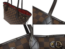 画像をギャラリービューアに読み込む, 極美品 LOUIS VUITTON ルイヴィトン ネヴァーフルPM トートバッグ N51109 ダミエキャンバス ブラウン ゴールド金具 中古 4b006841