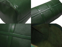 画像をギャラリービューアに読み込む, LOUIS VUITTON ルイヴィトン キーポル50 ボストンバッグ M42964 ボルネオグリーン エピレザー ゴールド金具 美品 中古 4b006843