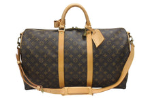 画像をギャラリービューアに読み込む, 極美品 LOUIS VUITTON ルイヴィトン モノグラム キーポルバンドリエール50 ブラウン M41416 ボストンバッグ 中古 4b006844