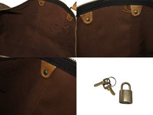 画像をギャラリービューアに読み込む, LOUIS VUITTON ルイヴィトン キーポル バンドリエール45 ボストンバッグ M41418 モノグラム ブラウン ゴールド金具 美品 中古 4b006845