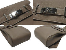 画像をギャラリービューアに読み込む, 新品未使用 エルメス HERMES ケリーアッカドPM W刻印 ワンショルダーバッグ エトゥープ シルバー金具 中古 4b006848