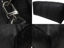 画像をギャラリービューアに読み込む, 新品同様 LOUIS VUITTON ルイヴィトン キーポル バンドリエール55 ボストンバッグ M40605 モノグラムエクリプス 中古 4b006849