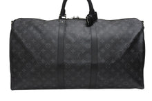 画像をギャラリービューアに読み込む, 新品同様 LOUIS VUITTON ルイヴィトン キーポル バンドリエール55 ボストンバッグ M40605 モノグラムエクリプス 中古 4b006849