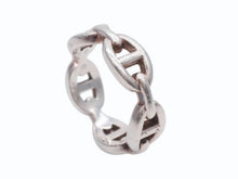 画像をギャラリービューアに読み込む, HERMES エルメス シェーヌダンクル アンシェネ リングPM 指輪 Ag925 シルバー 6.6g サイズ16号 美品 中古 4b006850