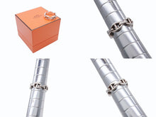 画像をギャラリービューアに読み込む, HERMES エルメス シェーヌダンクル アンシェネ リングPM 指輪 Ag925 シルバー 6.6g サイズ16号 美品 中古 4b006850