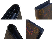 画像をギャラリービューアに読み込む, 極美品 LOUIS VUITTON ルイヴィトン 二つ折り財布 ポルトフォイユマルコ イニシャル入り M62288 モノグラムキャンバス ブラウン 中古 4b006858