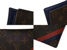画像をギャラリービューアに読み込む, 極美品 LOUIS VUITTON ルイヴィトン 二つ折り財布 ポルトフォイユマルコ イニシャル入り M62288 モノグラムキャンバス ブラウン 中古 4b006858