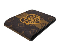 画像をギャラリービューアに読み込む, 新品同様 LOUIS VUITTON ルイヴィトン ポルトフォイユ ミュルティプル 二つ折り財布 M81108 モノグラム ストライプ キャンバス 中古 4b006859