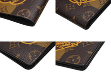 画像をギャラリービューアに読み込む, 新品同様 LOUIS VUITTON ルイヴィトン ポルトフォイユ ミュルティプル 二つ折り財布 M81108 モノグラム ストライプ キャンバス 中古 4b006859